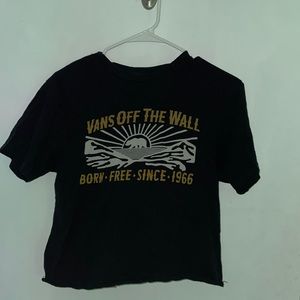 vintage cropped vans tee shirt